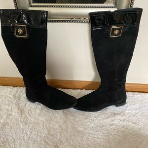 Tory Burch suede riding boots